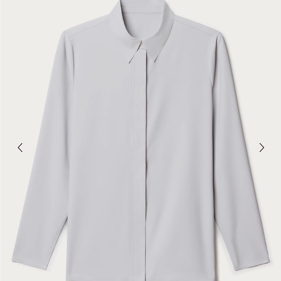 ✨👔 Rhone Mirage Button Up • Gray Mist • Women’s Small • NWOT • MSRP $128
